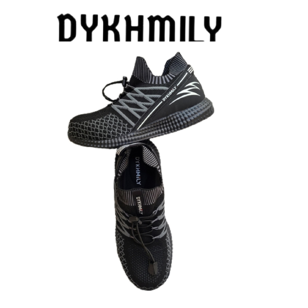 DYKHMILY BLACK STEEL TOE SNEAKERS/SAFETY SHOES